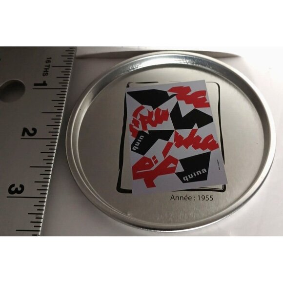 St Raphael L'Aperitif France Aperitif Metal Coasters Lot of 5 Ad Promo Set Frenc - Picture 4 of 5